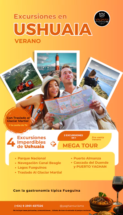 Paquete Verano - 3 Excursiones Imperdibles con Glaciar Martial
