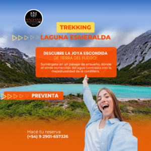 Descubrí el trekking a Laguna Esmeralda en Ushuaia. Paisajes únicos, guías expertos y aventura todo el año. ¡Reservá tu excursión hoy mismo! ✅