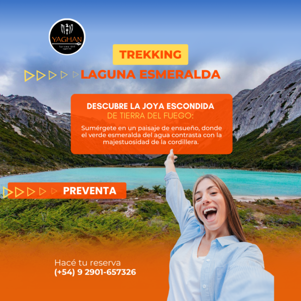 Descubrí el trekking a Laguna Esmeralda en Ushuaia. Paisajes únicos, guías expertos y aventura todo el año. ¡Reservá tu excursión hoy mismo! ✅